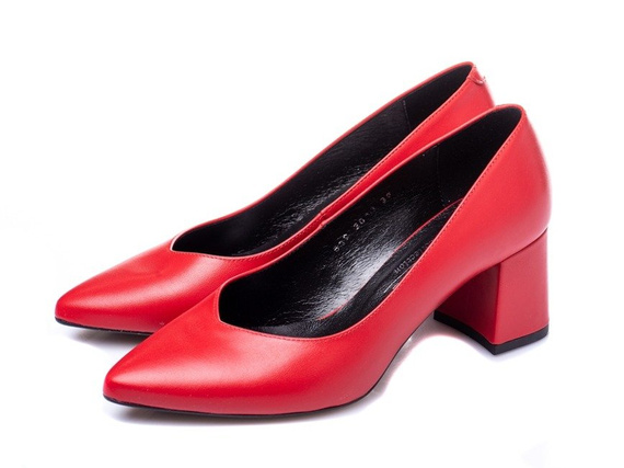 Buty KOTYL Czerwona Skóra wz.549