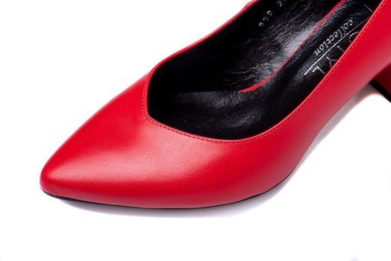 Buty KOTYL Czerwona Skóra wz.549