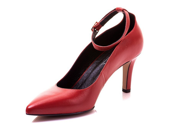 Buty KOTYL Czerwone Skóra  wz.3771
