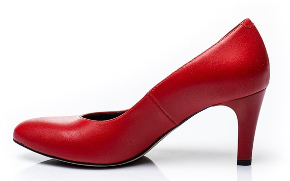 Buty KOTYL Czerwone Skóra  wz.892
