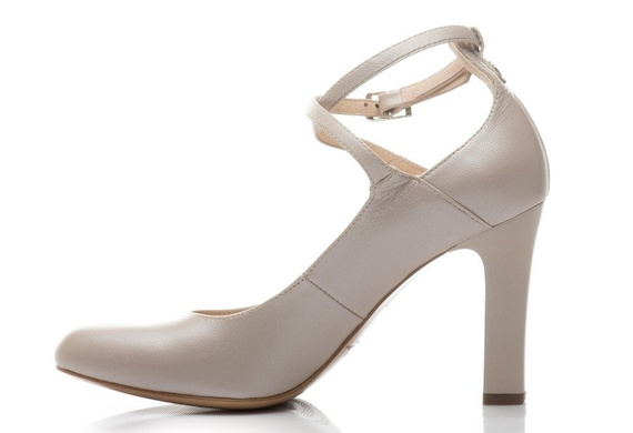 Buty KOTYL Perłowe Skóra Czółenka wz.5897