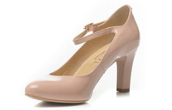 Buty KOTYL Róż Lakier  wz.888