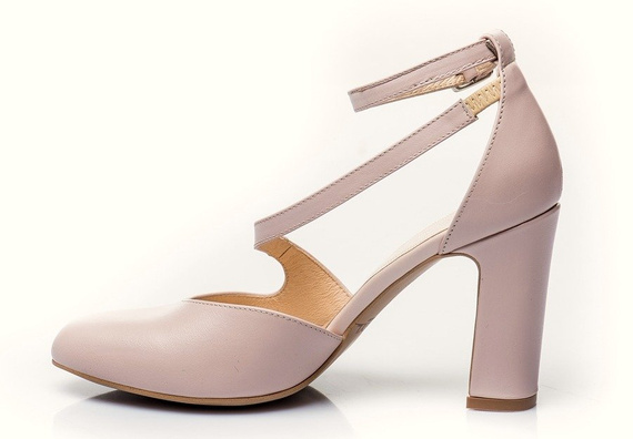Buty KOTYL Różowe Skóra wz.5909
