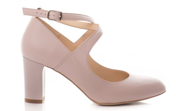 Buty KOTYL Różowe Skóra wz.7091