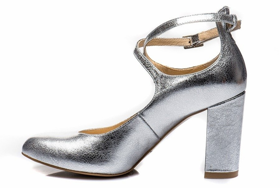Buty KOTYL Srebrne Czółenka wz.5914