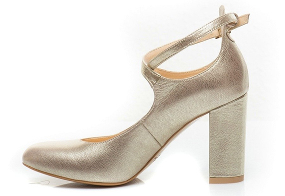 Buty KOTYL Złoty EF Skóra wz.5914