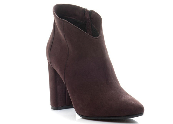 Buty LAURA MESSI Bakłażan Zamsz wz.1849
