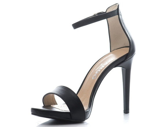 Buty MARGO Czarne Skóra wz.706
