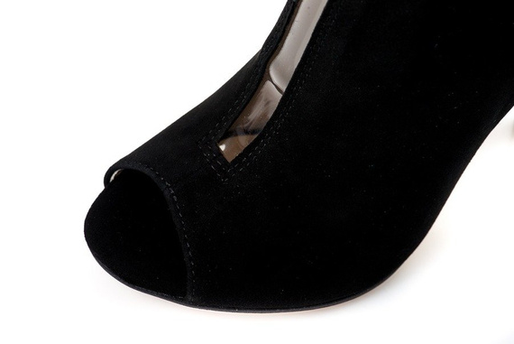 Buty MARGO Czarne Zamsz wz.412