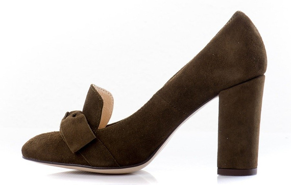 Buty MARGO Oliwka Zamsz wz.091