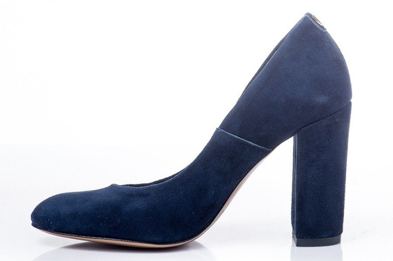 Buty NEŚCIOR Granat Zamsz wz.012-C