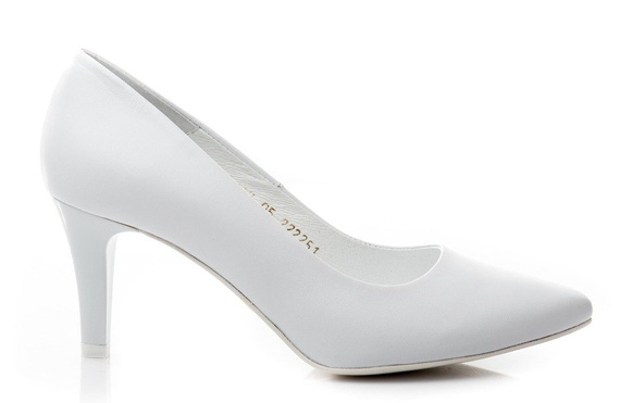 Buty NIKOLL Białe Skóra wz.1062