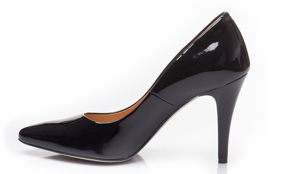 Buty NIKOLL Czarne Lakier wz.1261