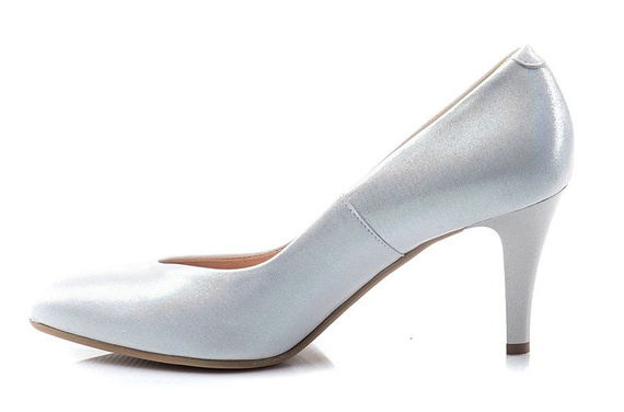 Buty NIKOLL Srebrne Nubuk wz.C873