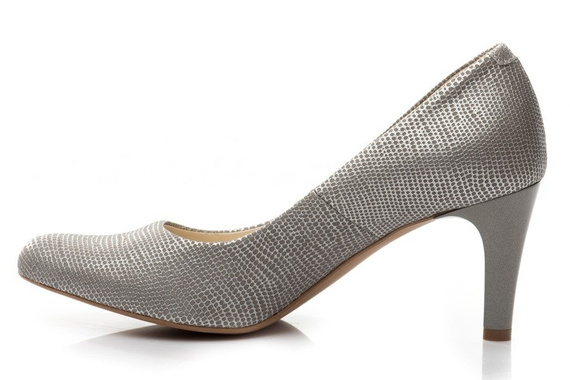 Buty NIKOLL Srebrne Skóra wz.1470 k621