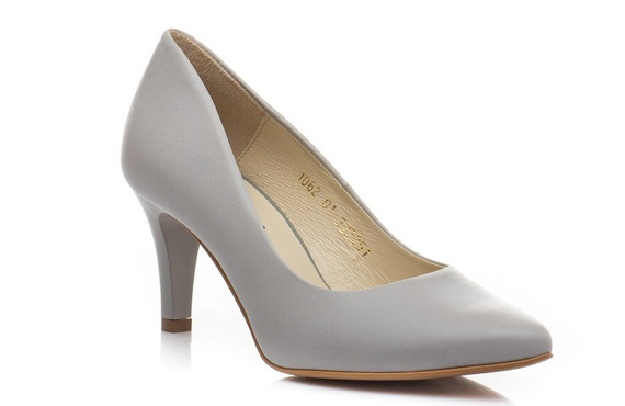 Buty NIKOLL Szare Skóra wz.1062 k379