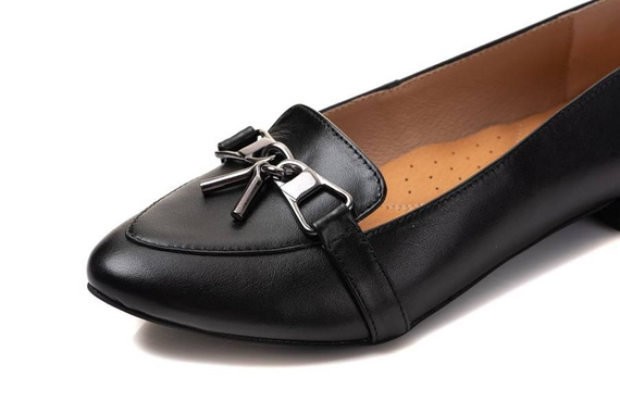 Buty PALAZZO Czarne Skóra wz.5420