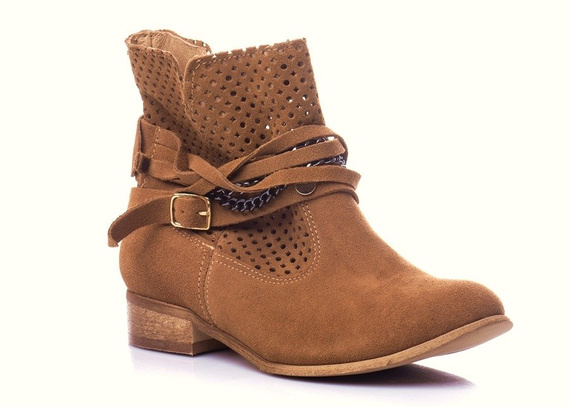 Buty PER VOI Brąz Zamsz wz.202-M/3