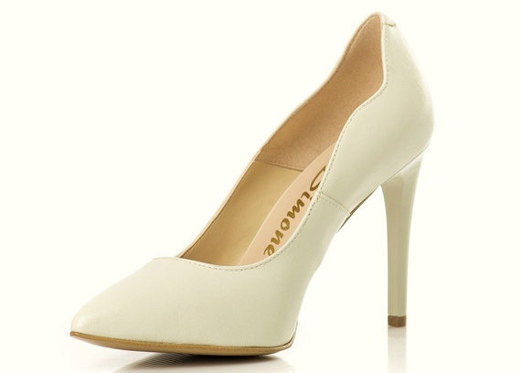 Buty SIMONE Beżowe Skóra wz.3059 K779