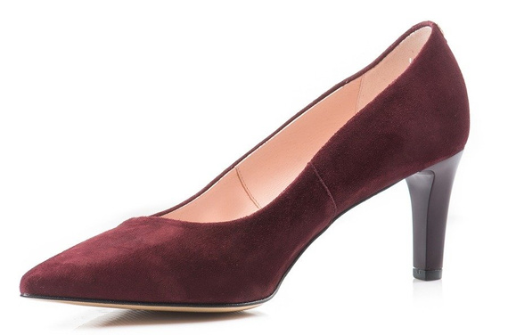 Buty SIMONE Bordo Zamsz wz.4098 k806