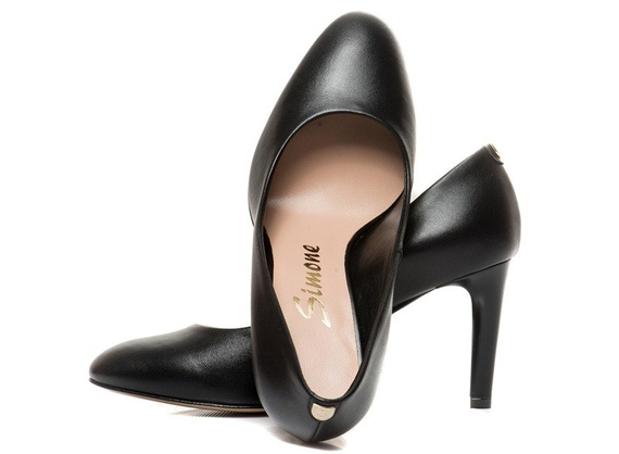 Buty SIMONE Czarne Skóra wz.4063 k08