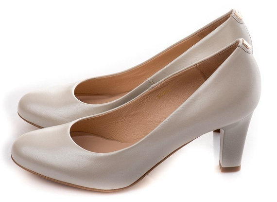 Buty SIMONE Ecru Perłowe wz.5003 k1420