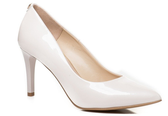 Buty SIMONE Perłowe Lakier wz.816 K1012