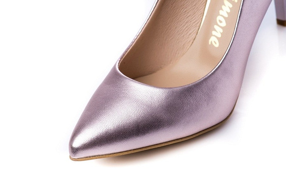 Buty SIMONE Różowe Srebro wz.816 K1102
