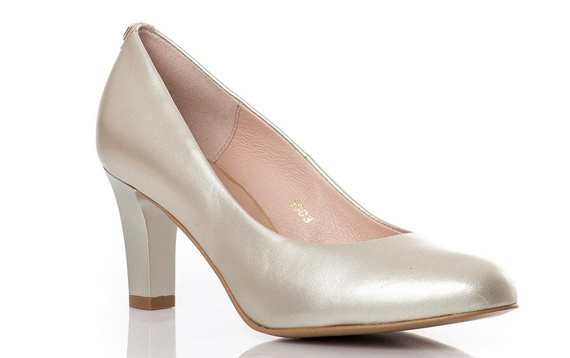 Buty SIMONE Złote Skóra wz.5003 k1100