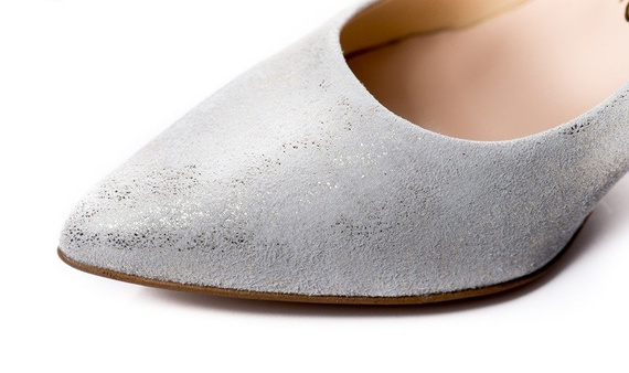 Buty SIMONE Złote Skóra wz.595 k1016