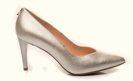 Buty SIMONE Złote Skóra wz.9148 k1289