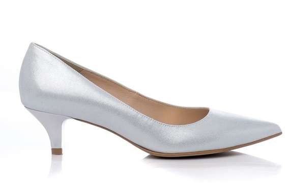 Buty STIFBUT Srebrne Satyna wz.112