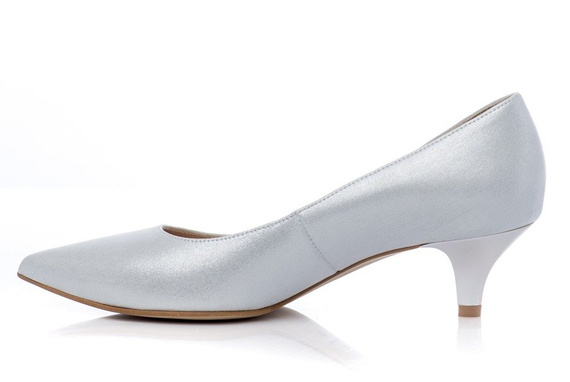 Buty STIFBUT Srebrne Satyna wz.112