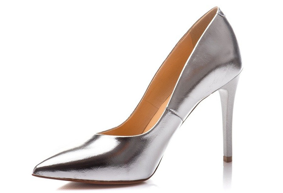 Buty STIFBUT Srebrne Skóra wz.756
