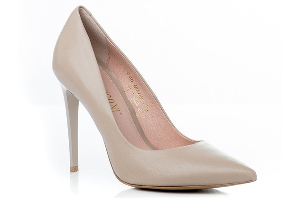 Buty VISCONI Beżowe Skóra wz.8014