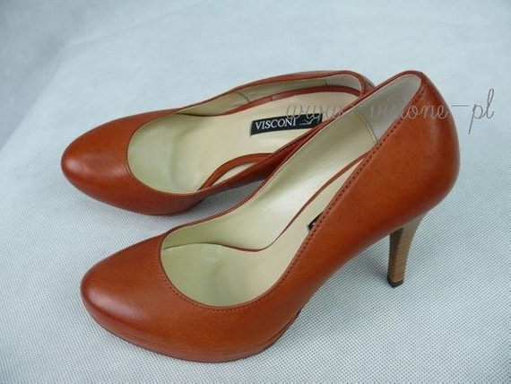 Buty VISCONI Ceglaste Skóra wz.285