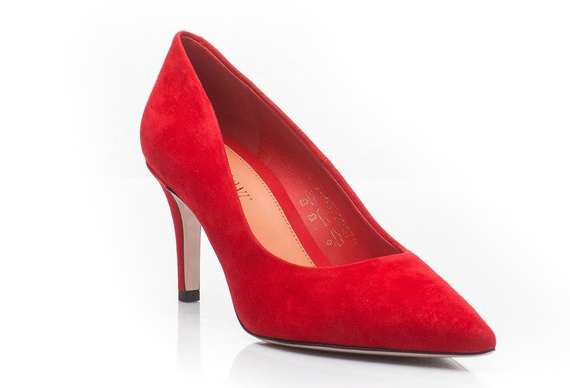 Buty VISCONI Czerwone Welur wz.7363