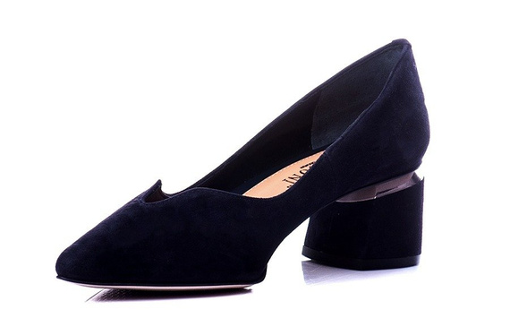 Buty VISCONI Granatowe Welur wz.7401