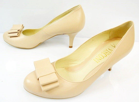 Buty VISCONI Nude Kokardka wz.491 k167