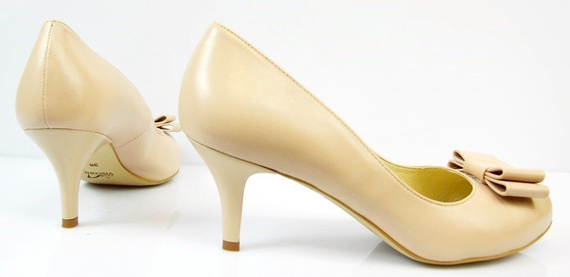 Buty VISCONI Nude Kokardka wz.491 k167