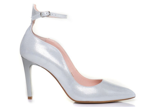 Buty VISCONI Satyna Srebro wz.7236
