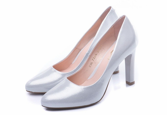 Buty VISCONI Satyna Srebro wz.7316